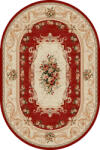 LOTOS Covor Oval Lotos 535-210, Marime 200 x 300 cm, Crem, Rosu, Inaltime Fir 8 mm, Antialergic, Polipropilena, Living, Dormitor, Sufragerie, Birou Covor