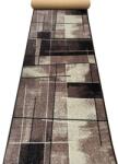 Print Traversa Print Hanoi, Tesatura Plata, Latime 2m, Marime 200 x 600 cm, Maro, Festonata Surfilata Tivita, Antialergica, Polipropilena, Living, Dormitor, Coridor, Hol Covor