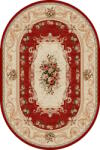 LOTOS Covor Oval Lotos 535-210, Marime 60 x 110 cm, Crem, Rosu, Inaltime Fir 8 mm, Antialergic, Polipropilena, Living, Dormitor, Sufragerie, Birou Covor