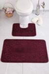 Ethnic Set 2 Covorase Baie Ethnic 2576, Marimi 50 x 80 40 x 50 cm, Aubergine, Mov, Antiderapant, Antialergic, Polipropilena Covor