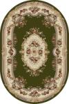 LOTOS Covor Oval Lotos 575-310, Marime 60 x 110 cm, Crem, Verde, Inaltime Fir 8 mm, Antialergic, Polipropilena, Living, Dormitor, Sufragerie, Birou Covor