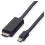 Valueline kábel Mini DisplayPort 1.2 - HDMI (UHDTV), Mini DP-UHDTV, 4K60Hz, M/M, 2m, fekete 11.99. 5796-10 (11.99.5796-10)