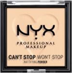 NYX Professional Makeup Can't Stop Won't Stop Mattifying Powder 02 Light 6 g