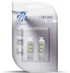 m-tech T10 LED 9x5050 SMD fehér színű 1db (72LB058W) (72LB058W)