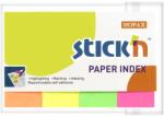 STICK N Etichetă de marcare, hârtie, 4x50 coli, 50x20 mm, STICK N, culori neon (21205)