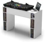  Modular DJ Asztal - Lemeztárolóval - Fehér