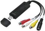 LogiLink USB 2.0 A/V befogó, USB-A/M - 3x RCA + Mini-DIN 5/F, Windows 11 (VG0030A) - pepita