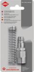 Airpress Фитинги за спирален маркуч 12 x 8 mm, тапа с пружина в блистер 4304440 (4304440)