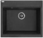 Laveo TAU 7 Gránit mosogató: egymedencés, fekete, SRT_7107 (SRT_7107)