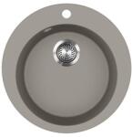 Evido Tondo kerek gránit mosogató, 505 mm, platina (442067) - konyhanet
