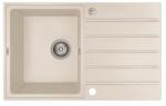 Laveo MARGARITA Gránit mosogató: egymedence csepptálcás, jázmin SBM_J11T (SBM_J11T)