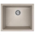 Laveo IBIZA Aláépíthető gránit mosogató: egymedencés, bézs (SRI_410U)