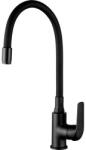 Laveo ELZA Konyhai csaptelep rugalmas tömlővel, Szín: matt fekete (BKE_B61D)