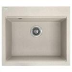 Laveo TAU bézs gránit mosogatótálca 57x50 SRT_410Y (SRT_410Y)