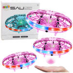  RC Kézi Vezérlésű UFO Drone LED Lámpák Rózsaszín 24720