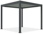  SUN ELEGANCE 3x3 m Motoros light grey terasz pergola + LED világítás