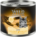 Wild Freedom 6x200g Wild Freedom Kitten nedves macskatáp-"Golden Valley" - nyúl & csirke