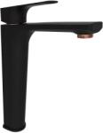 RUBINETA Baterie lavoar inalta Rubineta Modena monocomanda finisaj negru mat-rose gold (MDD00638)