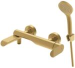 RUBINETA Baterie cada-dus Rubineta Ultra monocomanda auriu mat cu set de dus para 3 functii (U1KPGD8)