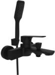 RUBINETA Baterie cada-dus Rubineta Modena monocomanda finisaj negru mat cu set de dus para 1 functie (MD10K68)