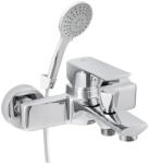 RUBINETA Baterie cada-dus Rubineta Modena monocomanda crom lucios cu set de dus para 5 functii (MD10K08)