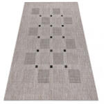 My carpet company My Carpet Company Fonott Sizal Floorlux 20079 Ezüst/Fekete 120x170 cm Szőnyeg