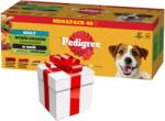 PEDIGREE Pedigree felnőtt nedves kutyaeledel vegyes tasak (csirke és zöldség, marhahús és zöldség, pulyka és sárgarépa, marhahús és bárány) 40x100g + meglepetés