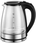 Rosberg Fierbător electric Rosberg R51230L, 1800W, 1.8L, sticlă, negru/argintiu Fierbator