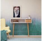 Asir KIOGI konzolasztal 94x100 cm fehér/bézs 811MDD3907 (AS0874)