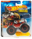 Mattel Hot Wheels Monster Trucks játékautó - Bone Shaker kilapítható gumiautóval (1: 64) (FYJ44_JDP73)