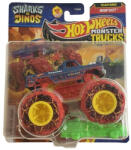 Mattel Monster Trucks játékautó kilapítható gumiautóval - Sharks vs Dinos 4/8 - BigFoot (1: 64) (FYJ44_JCD92)