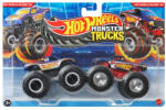 Mattel Monster Trucks Demolition Doubles - Hot Wheels Racing 1 vs Hot Wheels Racing 4 (FYJ64_JCC83)