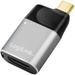 LogiLink USB 3.2 Gen2 Type-C adapter, C/M HDMI-A+USB-C, 4K, PD, alu, fekete/szürke (CUA0203) (CUA0203) (CUA0203)