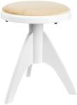 Bespeco SG3 Кръгла табуретка за пиано White (SG3WLVB)