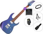 Ibanez GRG121SP-BMC Premium SET Blue Metal Chameleon Chitară electrică