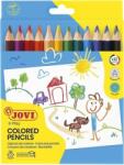 JOVI Wooden Pencils Jumbo Triangular Set creioane colorate 12 buc (<![CDATA[735/12]]>)