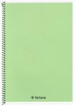 Fortuna Spirálfüzet vonalas FORTUNA Monocolor A/4 70 lapos pasztell zöld (01.02139) - vectraline