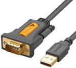 UGREEN CR104 USB-DB9 RS-232 kábel, 2m fekete (20222)