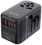 BlitzWolf BW-TA2 5 az 1-ben utazós adapter 2xUSB PD+2xC QC+C GaN, 100W