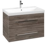 Villeroy & Boch Avento alsószekrény, 2 kihúzható elem, mosdó középen, falra szerelhető, szögletes, stone oak (VIL-A89100RK)