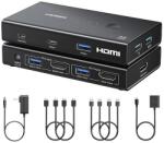 UGREEN AK502 2 az 1-ben HDMI 2.0 KVM kapcsoló (45452) - dellaprint