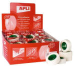 APLI Ragasztószalag, írható, 19 mm x 33 m, APLI "Invisible", átlátszó (RA12533) - fapadospatron