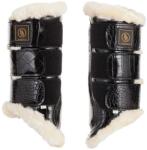 BR Lakkbőr zárt lábvédők ló számára BR Equitation Majestic S fekete