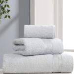 Eponj Home® Set 3 prosoape bumbac 100%, Eponj Home, Ezgi gri deschis Prosop