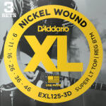  D'Addario EXL125-3D 9-46 Multi-Pack - 3 készlet