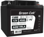 Green Cell AGM12V40AH-J Zárt savas ólom (VRLA) (AGM12V40AH-J)