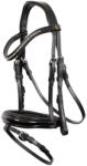 BR Anatómiás lovagló zablát BR Equitation Horwich SHT fekete|szürke