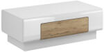  Dohányzóasztal Torsone 111 (Fehér + Fényes fehér + San remo tölgy)