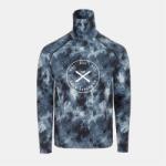 Gul Фланелка с дълъг ръкав Gul Men's Powder Thermal Funnel Neck Long Sleeve Baselayer Top - Black AOP