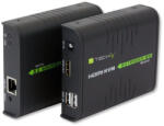 Techly IDATA HDMI-KVM2 KVM hosszabbító Adó és vevő (028214)